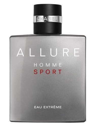 Chanel Allure Homme Sport Eau Extrême with four mandarin, mint, cypress, pepper, tonka bean, musk, and sandalwood fragrance alternatives