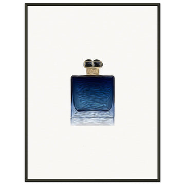 Blue Metal Framed Poster - Chaos Fragrances