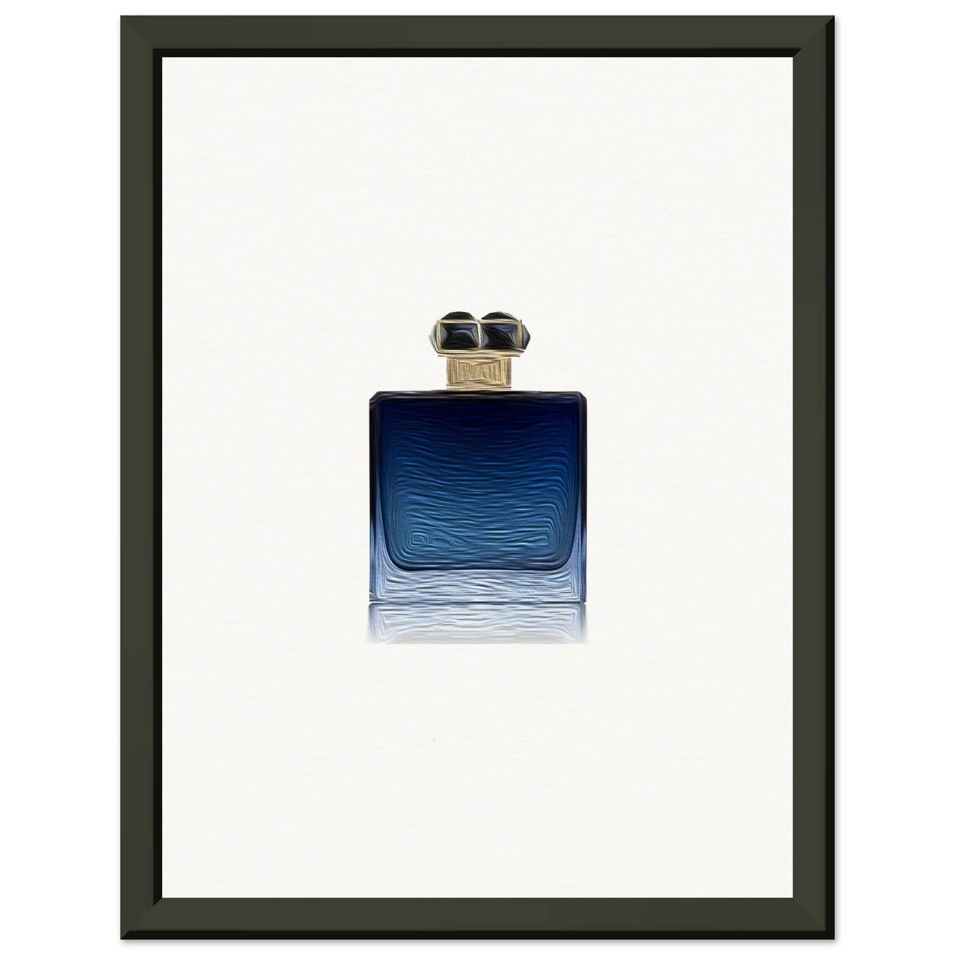 Blue Metal Framed Poster - Chaos Fragrances