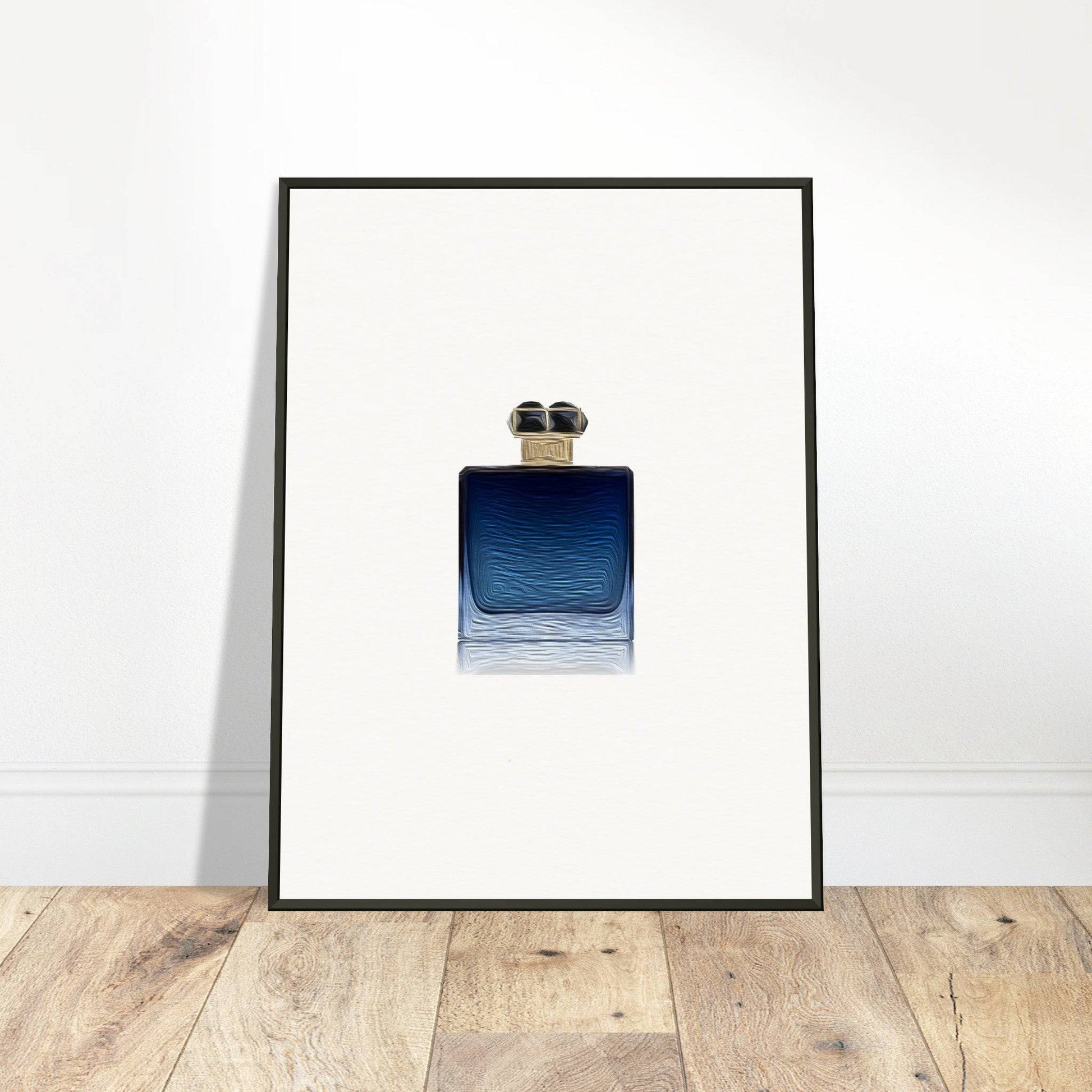 Blue Metal Framed Poster - Chaos Fragrances