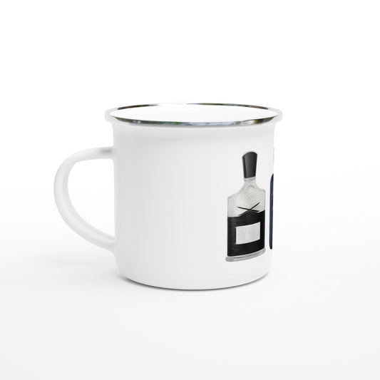 The Trio White 12oz Enamel Mug - Chaos Fragrances